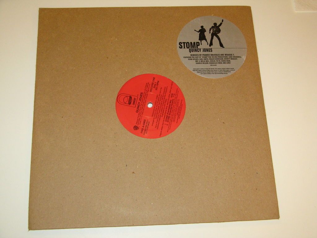 QUINCY JONES stomp 12x2 DOUBLE RECORD SET REMIXES FRANKIE KNUCKLES