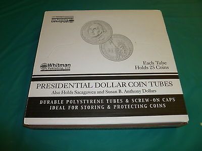 100 ROUND CLEAR INERT PLASTIC PRESIDENTIAL DOLLAR TUBES