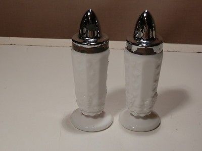 WESTMORELAND PANELED GRAPE SALT AND PEPPER SHAKERS