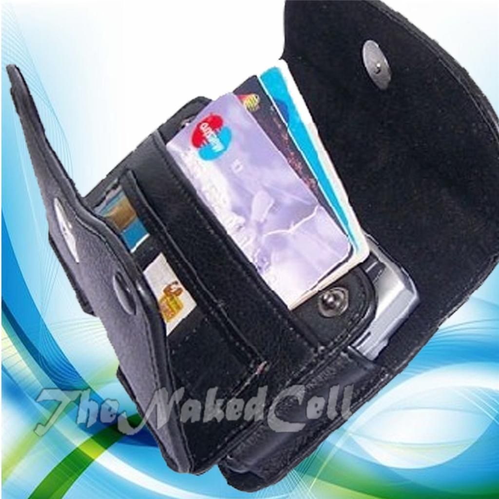 for HTC VIVID BLACK WALLET LEATHER CASE POUCH HOLSTER GUARD W/ BELT