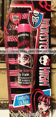 HIGH Fangtastic Lip Balm/Gloss BITTEN BERRY~Draculaura~Big Coffin Card