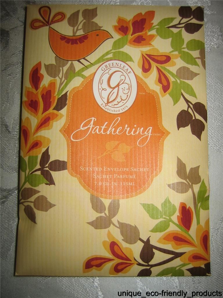 GREENLEAF LARGE SACHET GATHERING   Vanilla, nutmeg, pumpkin, clove