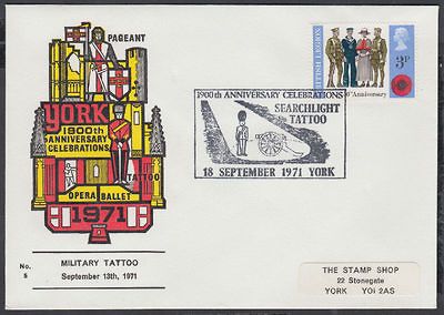 1971 York Military Searchlight Tatoo 1900th Anniv. Celebrations