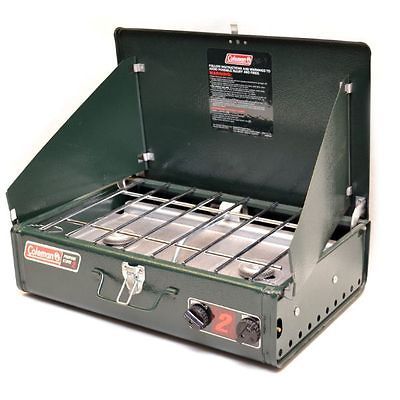 COLEMAN 5423B450 PROPANE 2BURNER BOAT GRILL STOVE W/ MANUAL IGNITION