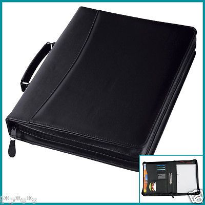 SECONDS   A4 RING BINDER CONFERENCE FOLDER WITH ZIP   BROKEN HANDLE