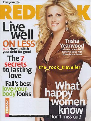 REDBOOK SEPTEMBER 2008 TRISHA YEARWOOD TY PENNINGTON GRETCHEN WILSON