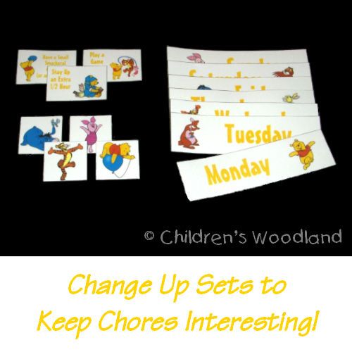 WINNIE THE POOH CHORE CHART SET KIDS CHORES TIGGER