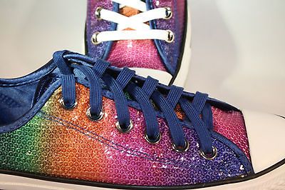 MENS Converse Chuck Taylor Rainbow Sequins Lo Tops