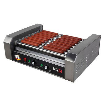 Roller Dog Commercial 24 Hot Dog 9 Roller Grill Cooker Machine