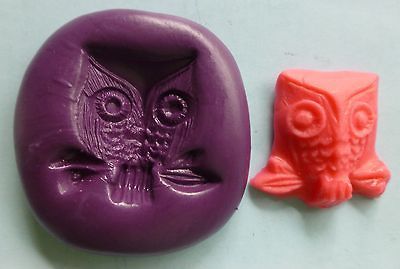 OWL BIRD PUSH FONDANT MOLD SILICONE CUTE