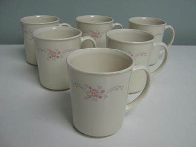 Corning Corelle 6 mugs ENGLISH BREAKFAST