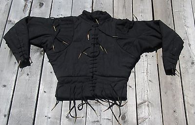 Arming Jacket, Black Doublet   Size 6   Cotton, womens clothing