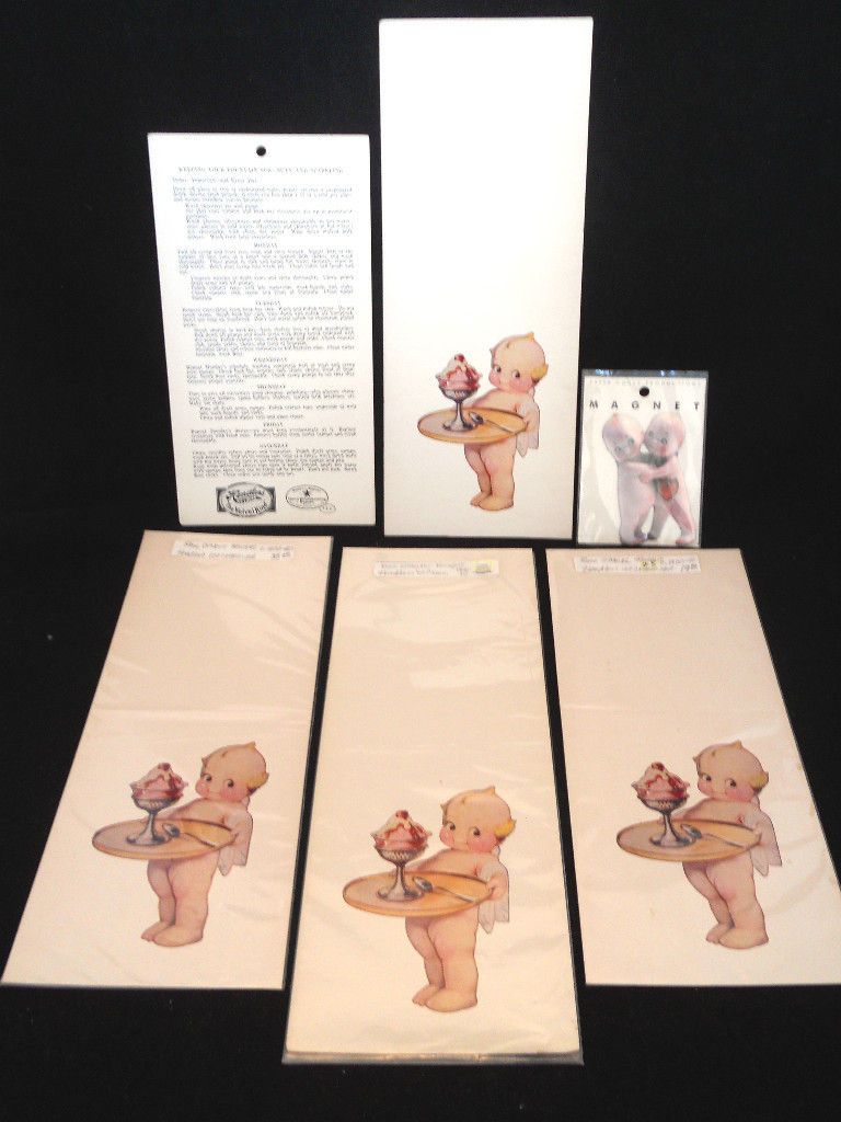 LOT OF 6 KEWPIE & HENDLER CREAMERY ADVERTISING 1930 40 ROSE ONEILL