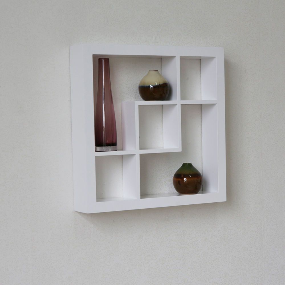 16 H Inch Wall Cube Shelf Hidden Bracket Wall Shelving New