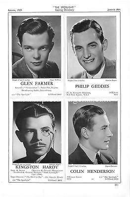 1939 Glen Farmer Philip Geddes Kingston Hardy Colin Henderson Vintage