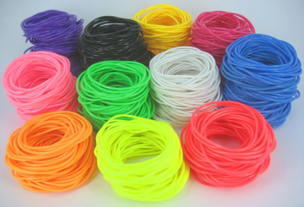 16pcs Lot Gummy Bands Bracelets Shag Rubber Gummies Band 11 Colors