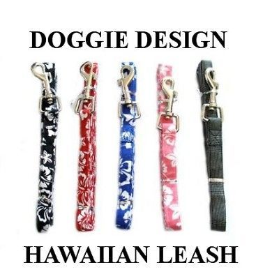 Doggie Design Dog Leash Lead Hawaiian Print   4 Colors  orig
