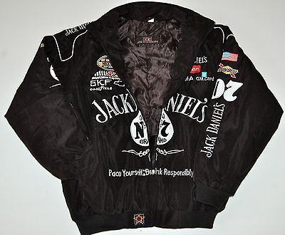 JACK DANIELS TEAM CREW NASCAR RACING LIGHTWEIGHT TWILL JACKET Sizes