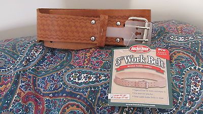 Bucket Boss 3 Saddle Leather Work Belt