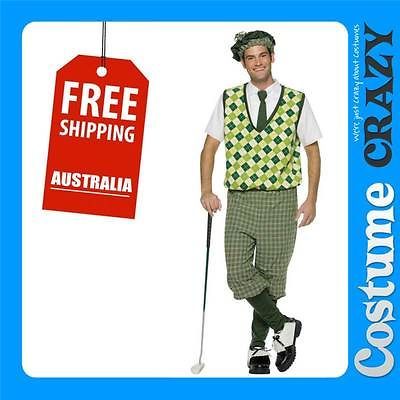 OLD TYMER SCHOOL GOLFER GOLF UNIFORM PUB FANCY DRESS HALLOWEEN COSTUME