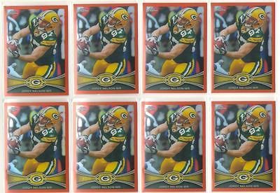 Chrome Refractors JORDY NELSON lot/set Orange Crystal Packers KSU++