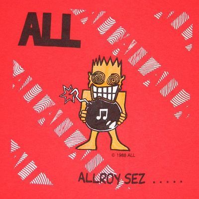 ALLROY SEZ PROMO T SHIRT ORIGINAL DESCENDENTS DAG NASTY 80S PUNK OG