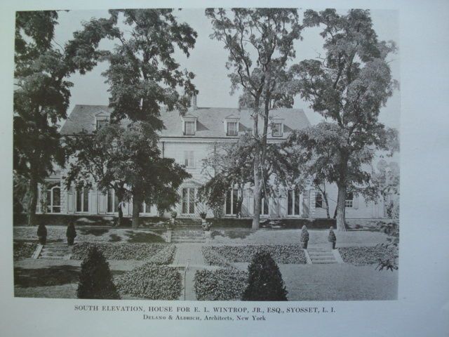 House for E.L. Wintrop Jr. Syosset, L.I., NY 1915 Photo