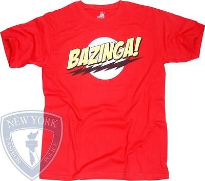 THE BIG BANG THEORY T SHIRT SHELDON BAZINGA TOP XXL