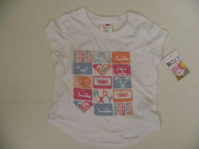 ROXY KIDS SHIRTS MEDIUM 5 TODDLER WHITE MEDIUM MUSIC 5T