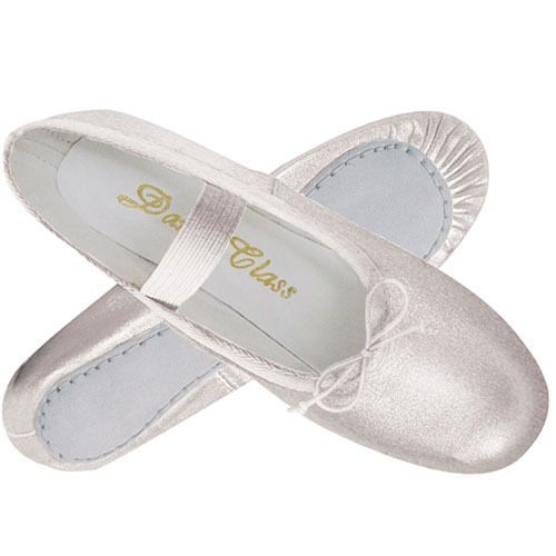 Dance Class by Trimfoot B700 Silver Metallic Full Sole Ballet Slipper