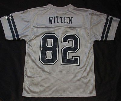 NWT New Jason Witten 82 Dallas Cowboys MESH Jersey GRAY Youth Boys