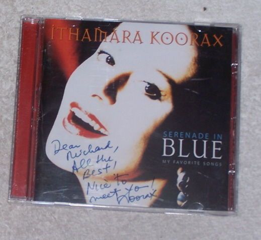 CD Ithamara Koorax   Serenade in Blue 2006 SIGNED