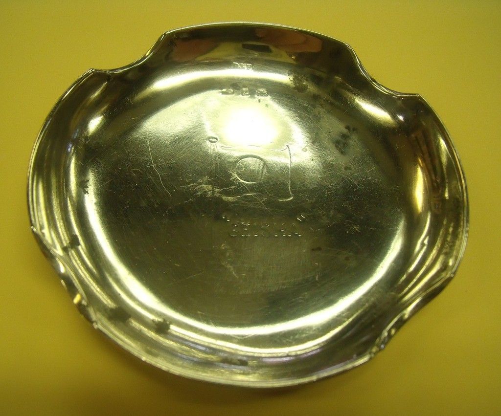 SILVER DISH Geisha & Japanese Flag Birmingham 1899 Deakin & Francis