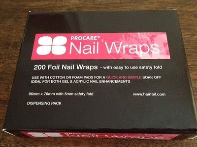 Procare 200 Remover Foil Nail Wraps For Bluesky UV Gel Polish