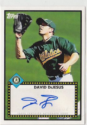 2011 DAVID DEJESUS ATHLETICS TOPPS LINEAGE RETRO AUTO 61952