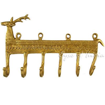 COAT KEY HAT HANGER WALL HOOK Ethnic India Decorative Hardware Art