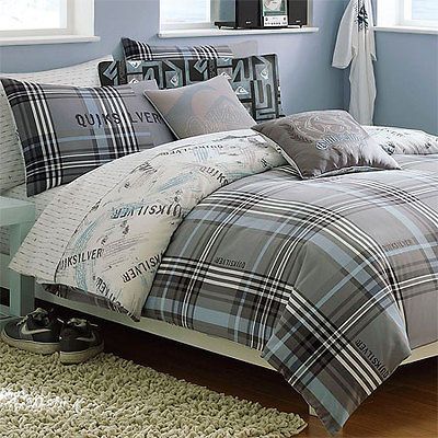 Roxy PAYBACK PLAID 2 pc Twin Duvet Cover Set