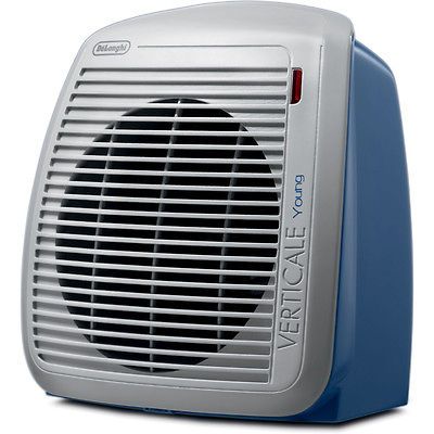 Delonghi HVY1030BL 1500 Watt Fan Heater   Blue with Gray Face Plate