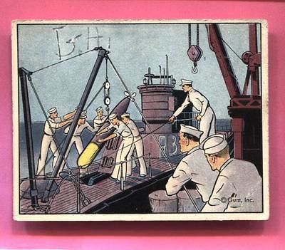 1941 UNCLE SAM SAILOR CARD # 57 LOADING A SUBMARINE