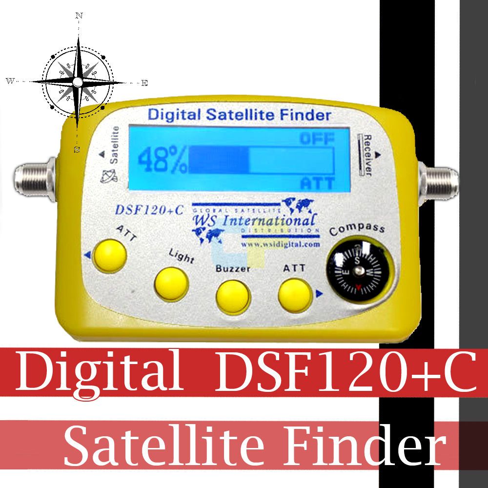 New Digital Satellite Signal Meter Sat Finder DSF120+C