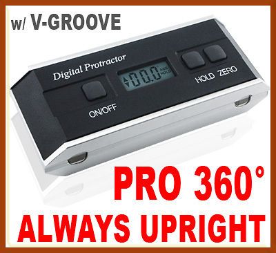 in 1 Digital Protractor Angle Finder Inclinometer Magnetic V Groove