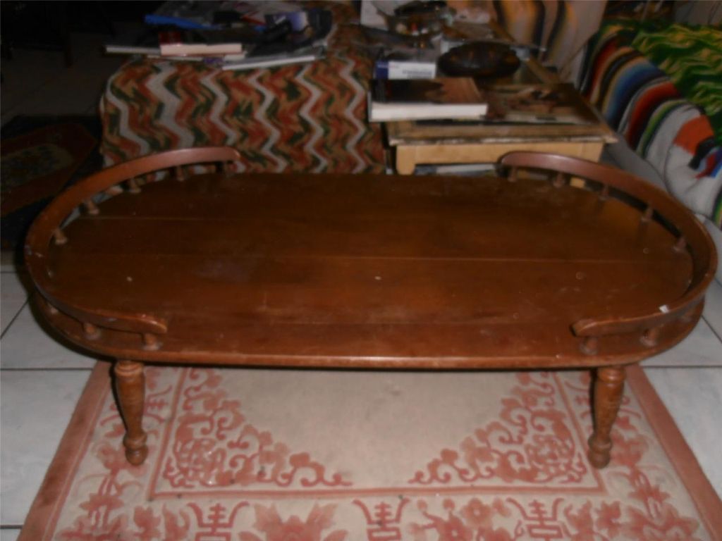 HEYWOOD WAKEFIELD RARE COFFEE TABLE MID CENTURY NICE PIECE AN