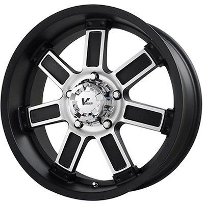 18x9 Black V Rock Diesel Wheels 6x5.5 +30 HUMMER H3 MITSUBISHI MONTERO