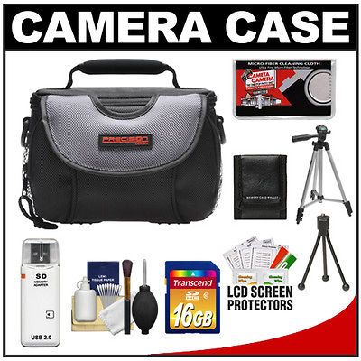 Precision Design PD C15 Digital Camera Case & 16GB +Tripod Kit for