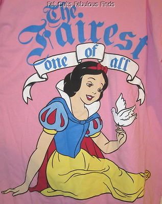 DISNEY SNOW WHITE The Fairest One of All LADIES Adult Pink NIGHT