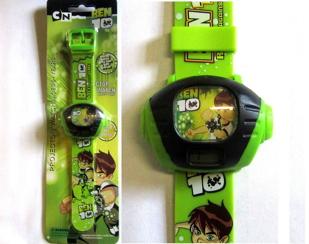 KIDS BEN10 ALIEN FORCE DIGITAL WATCH CHILDRENS PROJECTION WATCH GIFT