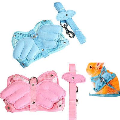 New Women Wings Mesh Leash Lead Adjustable Rabbit Ferret Guines Pig