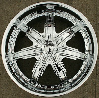 DEVINO SIRE 700 22 CHROME RIMS WHEELS 2WD SILVERADO / 22 x 9.5 5H +15