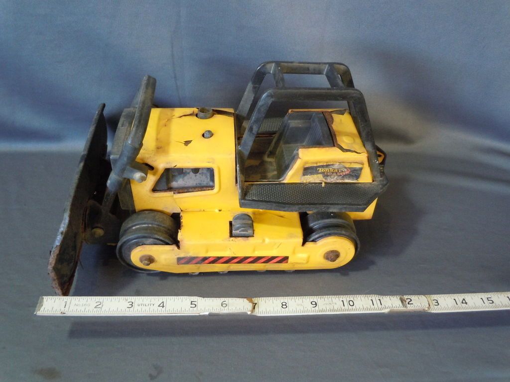 Vnt Tonka Pressed Steal Metal Toys Turbo Diesel Bull Dozer Missing