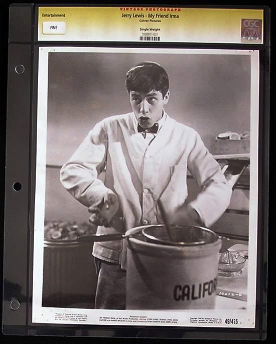 JERRY LEWIS Vintage Movie Still 1949 MY FRIEND IRMA CGC